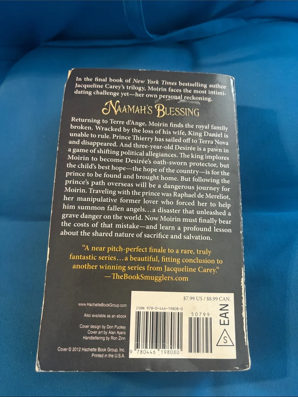 Jacqueline Carey By Naamah’s Blessing Soft Cover Romance NWOTS